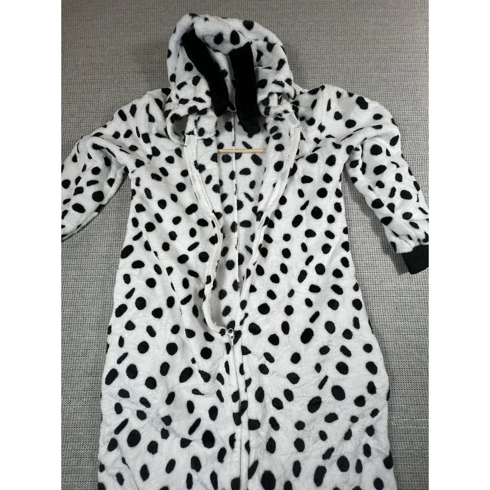 Dalmatian Dog Animal One Piece Costume Soft Fleece Unisex Size 7/8 Years (130)